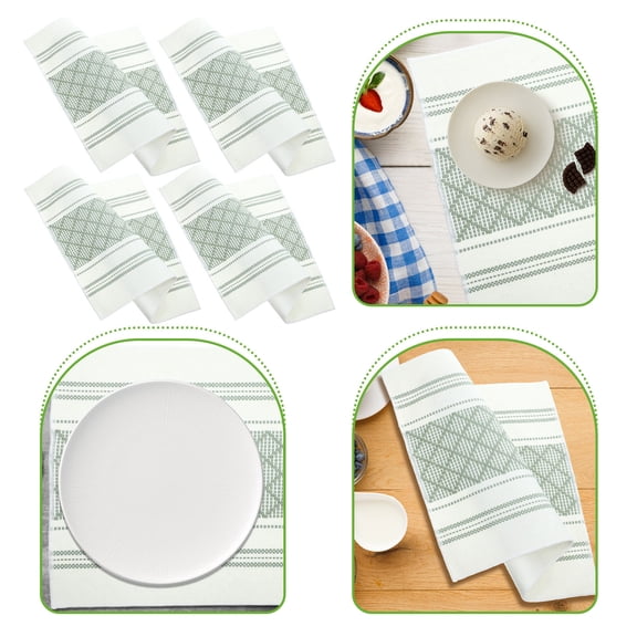 HAMPPLIES 4Pcs Dining Table Pads With Rectangular Shape For Families 13x19 Inches
