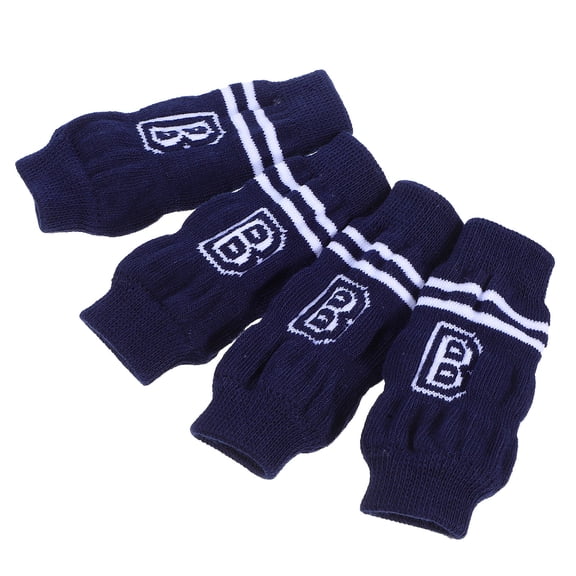 HAMPPLIES 4Pcs Soft Knitted Dog Elbow Sleeves Breathable Pet Leg Warmers