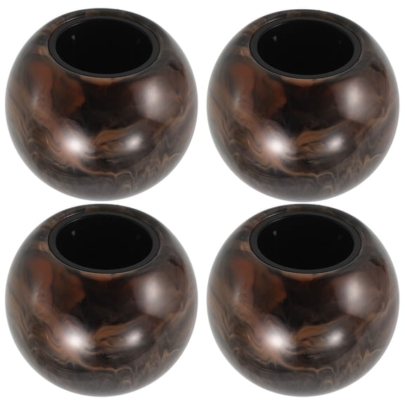 HAMPPLIES 4-Pack Brown Resin Spray Bottle Caps with 15 Teeth, Replacement for Perfume and Bottles
