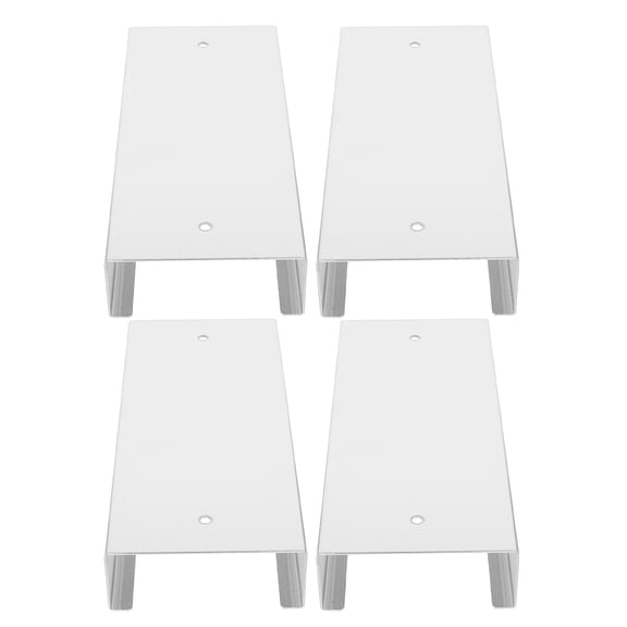 HAMPPLIES 4Pcs Hanging Mason Jar Rack Plated Silver Farmhouse Organizer for Space Efficient Kitchen Storage