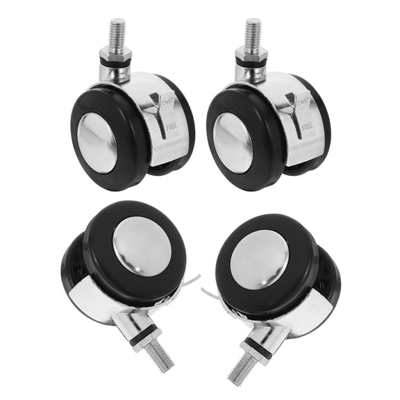 HAMPPLIES 4-Pack Heavy Duty Office Chair Stem Casters Lock, Furniture Wheels Replacement for Smooth Mobility