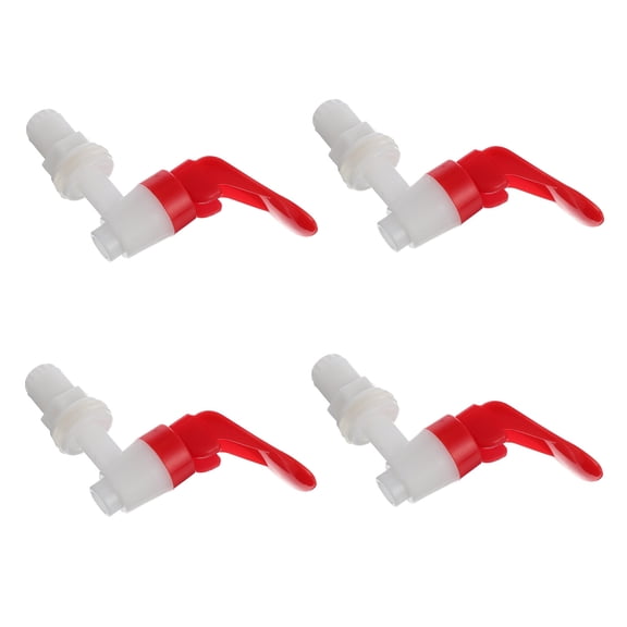 HAMPPLIES 4-Pack Drip-Free Plastic Water Taps for Beverage Dispensing, Ideal Spigots for Wine and Drink Containers