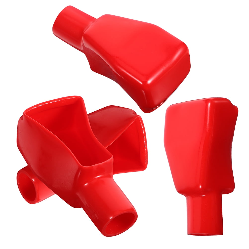 HAMPPLIES 4Pcs Red Battery Terminal Caps Plastic for Corrosion ...