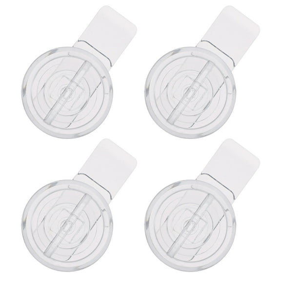 HAMPPLIES 4Pcs Safety Cabinet Locks for Kitchen Cupboards and Bathrooms in Clear Acrylic