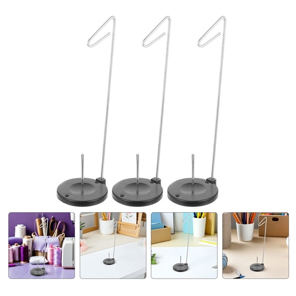 HAMPPLIES 4-Pack Adjustable Thread Holder Stand with Base for Sewing Machines, Multi-Color Options Included