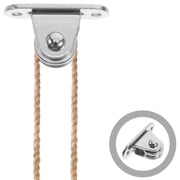 HAMPPLIES Small Steel Plated Pulley Block with Bearings for Rope Pack
