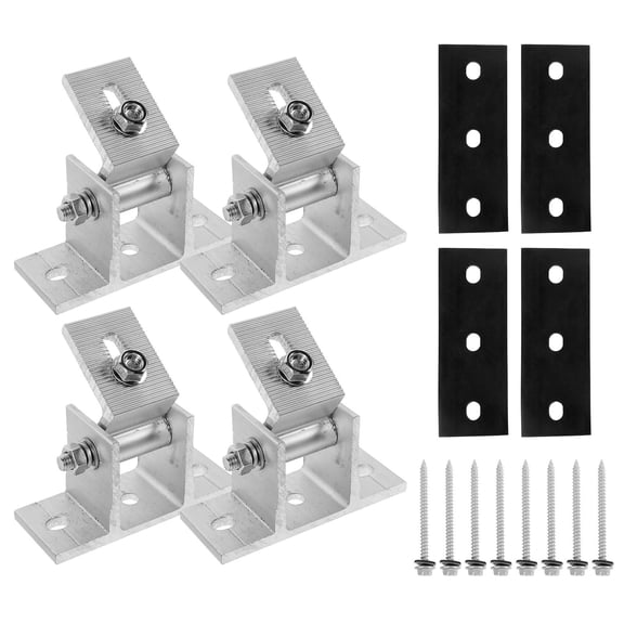 HAMPPLIES 4Pcs Solar Panel Mounting Kit for Durable and - Solar Panel Mounting 10.5x8cm