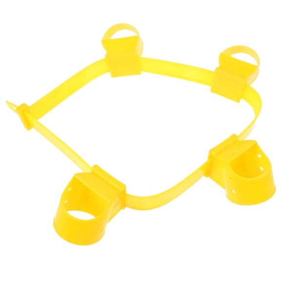 HAMPPLIES 4Pcs Plastic Tree Support Tool with Straps for Preventing Tree Breaking in Garden