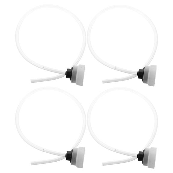 HAMPPLIES 4 Pcs Vacuum Sealer Hose Attachment, Flexible Soft Plastic Accessory Tube for Vacuum Bags, Jars, Food Storage