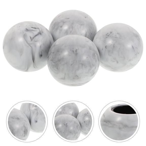 HAMPPLIES Set of 4 Egyptian Style Resin Perfume Bottle Caps, Spherical Secure Fit, Ideal for Office and Home Use
