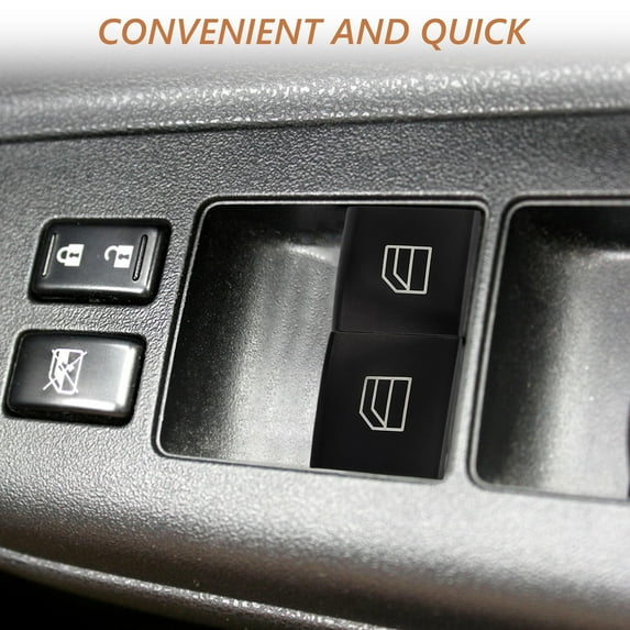 HAMPPLIES Window Lifting Button Window Lift Switch Black 4Pcs Plastic