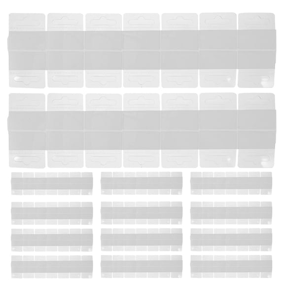 HAMPPLIES 500Pcs Transparent PVC Sticker Hooks with Strong Adhesion for Retail Product Display