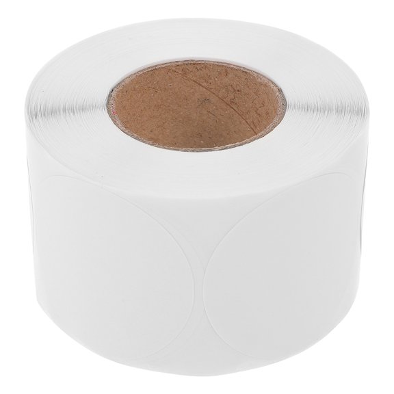 HAMPPLIES 500Pcs White Adhesive Circle Labels for Organizing Pricing and Inventory Coding