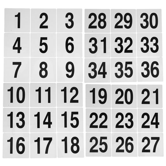 HAMPPLIES 50Pcs Restaurant Table Number Cards Sleek Design Modern Guest Identification For Events