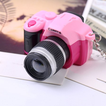 HAMPPLIES 5Pcs Abs Alloy Mini Camera Shaped Keychain Cute Novelty Decorative present With 1.97X1.97X1.18in