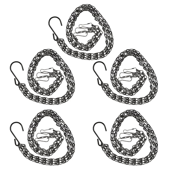 HAMPPLIES 5pcs Heavy Duty Iron Hanging Chain for Planters and Bird Feeders