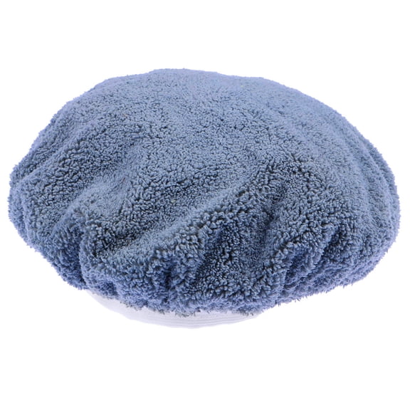 HAMPPLIES 5Pcs Durable Fleece Bonnets for Car Wax Application with Grey Coral Fleece