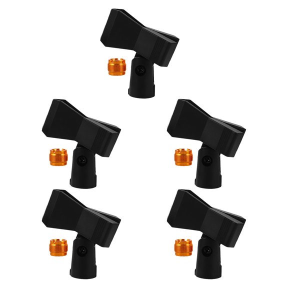 HAMPPLIES 5Pcs Portable Studio Microphone Clip with Adjustable Angle for Desk and Stage
