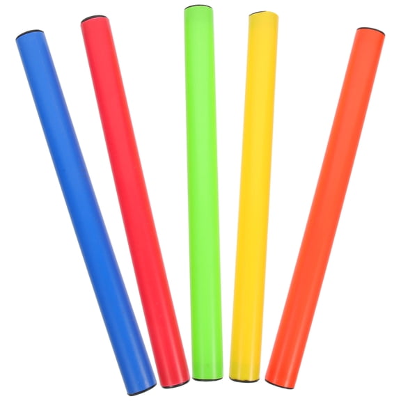 HAMPPLIES Assorted Color Plastic Relay Sticks with Anti- Grip for Running Events