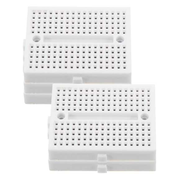 HAMPPLIES 5Pcs Solder Breadboard Plastic White Perfect For Electronics Enthusiasts In Debugging Projects