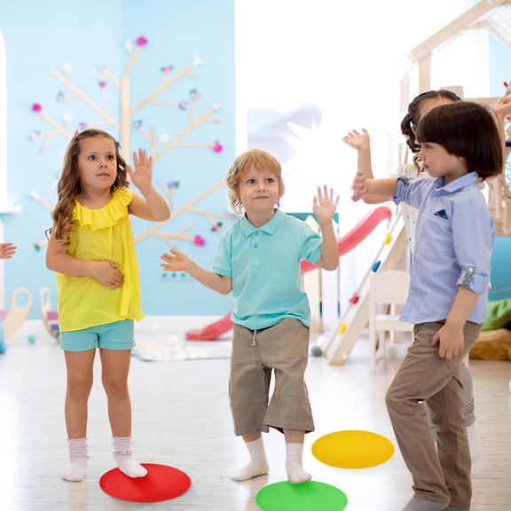 HAMPPLIES 5Pcs Sports Spot Markers Assorted Colors Poly Spots for Physical Education and Training