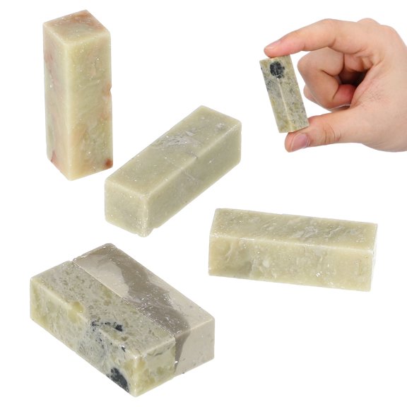 HAMPPLIES 5-Pack Stone Seal Stamp Blocks for Traditional Chinese , Engraving, and Handcrafted Art Projects