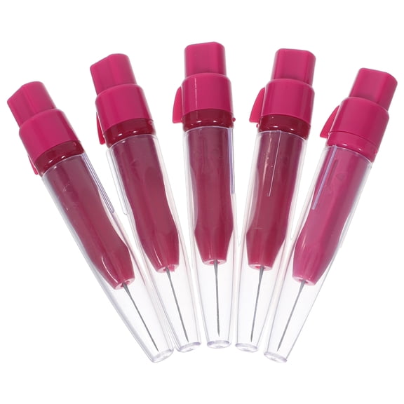 HAMPPLIES 5Pcs Felting Needle Pen Set Rosy for Efficient Dry Felting and Wool Craft Projects