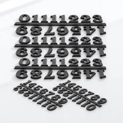 HAMPPLIES 5 Sets Arabic Number Stickers for Clock Making, Repair, and Craft Projects
