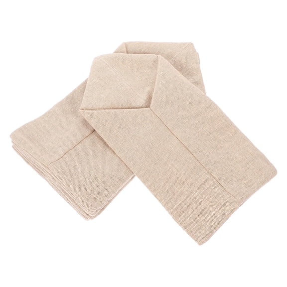 HAMPPLIES 6PCS Rustic Utensil Pouch Burlap Christmas Silverware Holder for Weddings