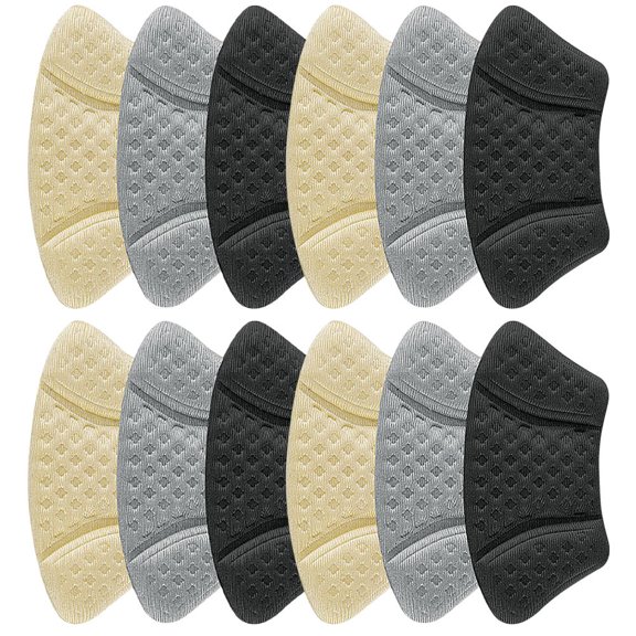 HAMPPLIES 6Pairs Wear Resistant Heel Liners for Shoes Practical Foot Cushions with Skin Friendly Material
