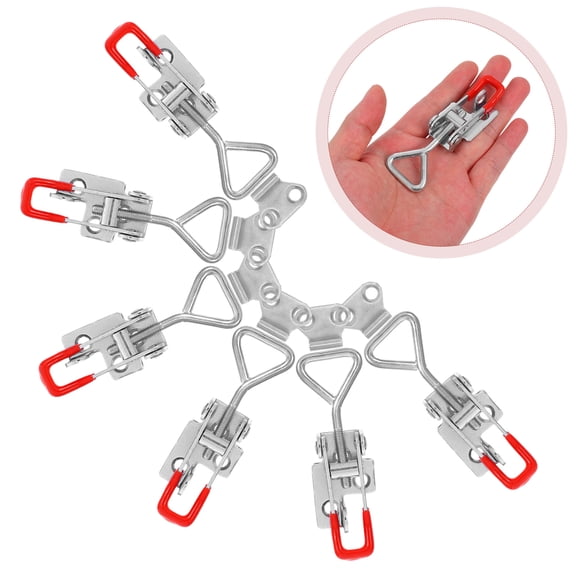 HAMPPLIES 6Pcs Adjustable Toggle Latch Clamp Quick Release Pull Heavy Duty Door Trunk Box Hardware