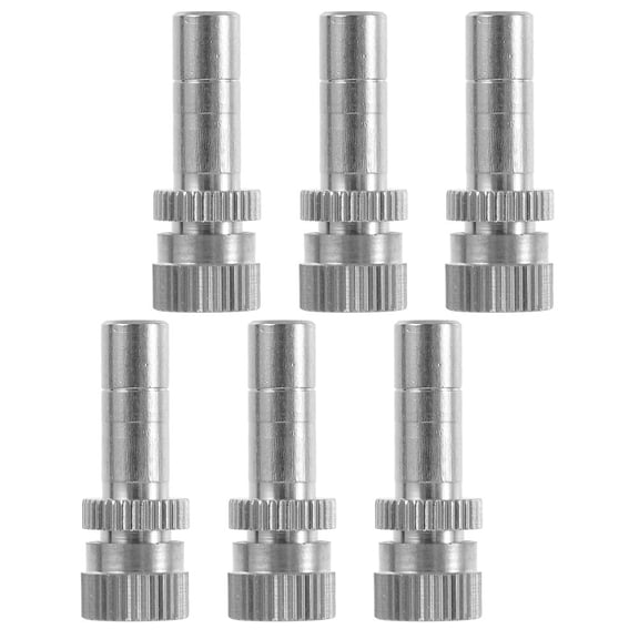 HAMPPLIES 6-Pack Metal Outdoor Lawn Misting Nozzles, Atomizing Spray Nozzle for Garden Cooling and Irrigation