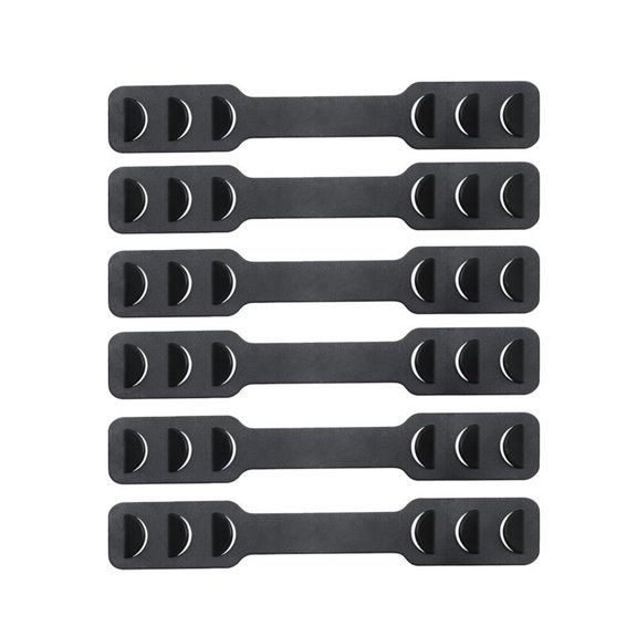 HAMPPLIES 6Pcs Black Ear Protective Mask Hook Durable Adjustable Mask Hanging Hook for Hiking Skiing