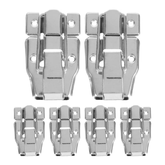 HAMPPLIES 6-Pack Iron Duckbilled Clip Clasp Locks for Furniture Decoration and Secure Fastening