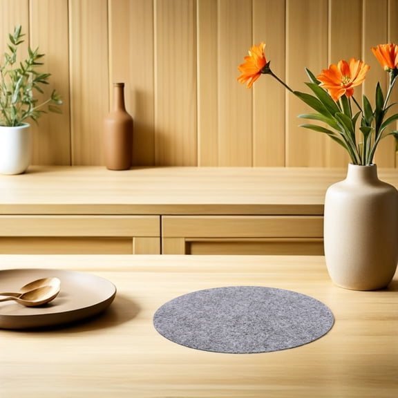 HAMPPLIES Felt Pan Separators Pads Grey - Multipurpose Heat and Scratch Protection for Kitchen