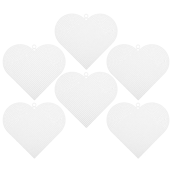 HAMPPLIES 6Pcs White Plastic Mesh Sheets for Sewing Crochet and Decorative Handbag Crafts