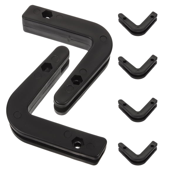 HAMPPLIES 6Pcs Wall Mounted Plastic Barbell Hooks Compatible with Various Home Gym Racks