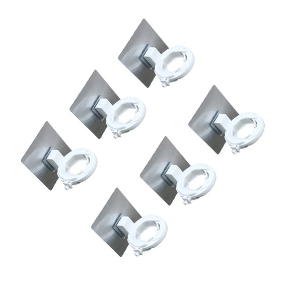 HAMPPLIES 6Pcs Practical White Bottle Hanging Rack for Home Bathroom Kitchen Use