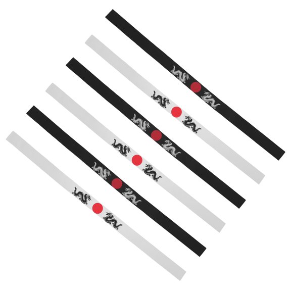 HAMPPLIES 6Pcs Professional Sushi Chef Headbands Lightweight Japanese Style Band for Kitchen Use