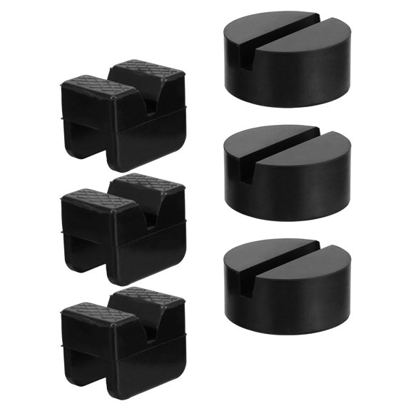 HAMPPLIES 6Pcs Rubber Block for Car Jack with High Load Capacity and Slip Resistant Design in Black