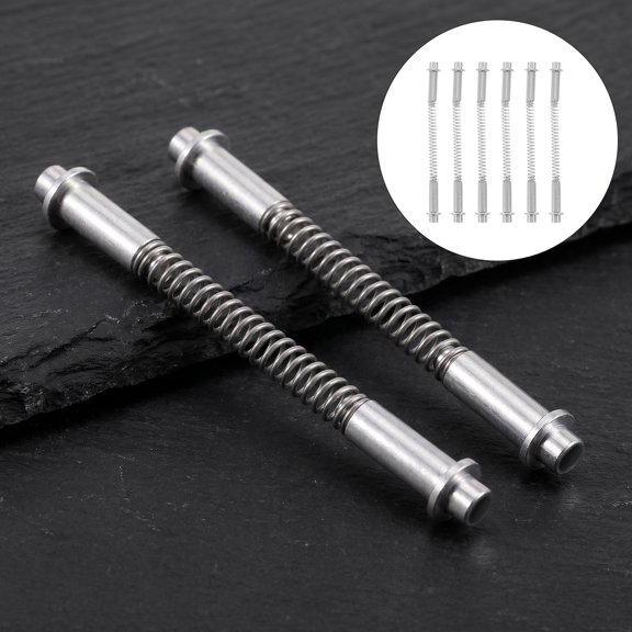 HAMPPLIES 6Pcs Screen Door Hinge Pin Kit Plated Silver with Pivot Rods Heavy Duty Replacement for Home Use