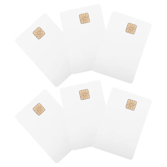 HAMPPLIES 6pcs Blank Pvc Access Card for Truck Drivers, White Printable Id Card