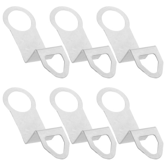 HAMPPLIES 6pcs Clock Back Replacement Bracket Iron Silver Crafted For Repair Professionals Home Use