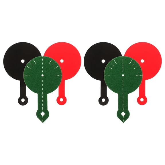 HAMPPLIES 6pcs Pool Table Aim Trainer Mat for Daily Practice Wear Resistant Training Aid Set