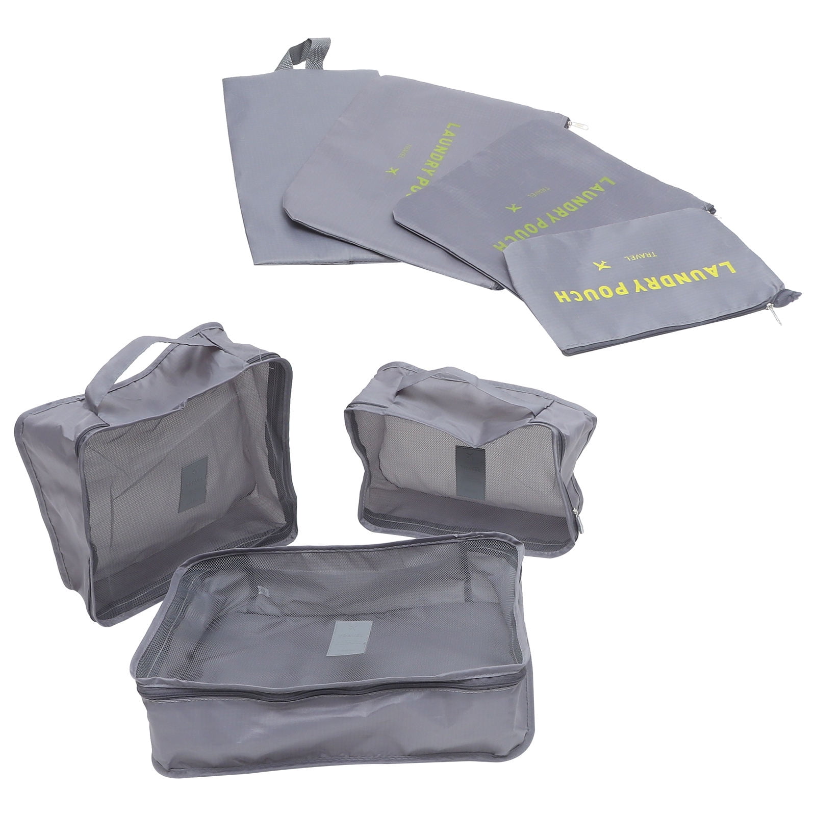 HAMPPLIES 7-Piece Travel Packing Cubes Set, Lightweight Luggage Organizers for Suitcase, Hiking, Vacation, and