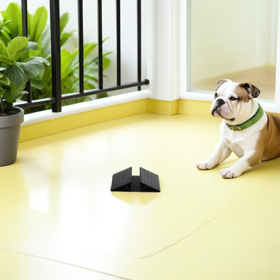 HAMPPLIES 8Pcs Black Pet Gate Fence Support Feet for Enhanced Stability and Easy Installation