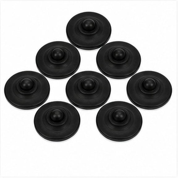 HAMPPLIES Black Rubber Dust Caps for Trailer Hubs Durable Grease Plugs