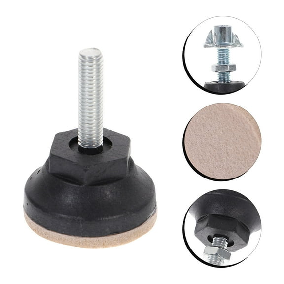 HAMPPLIES 8Pcs Heavy Duty Furniture Levelers for Workbenches and Tables in Black