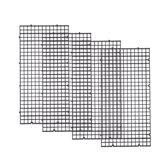 HAMPPLIES 8Pcs Plastic Fish Board for Aquarium Fish Separation and Isolation Black Net Frame