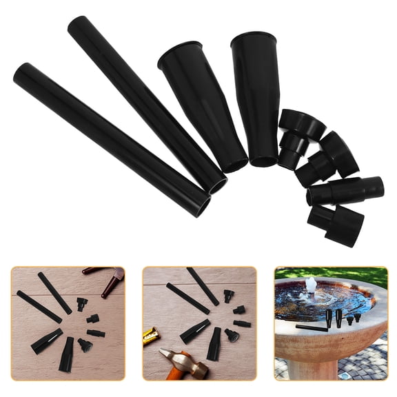 HAMPPLIES Black Pond Pump Nozzles for Outdoor Garden Water Features and Fish Filtration
